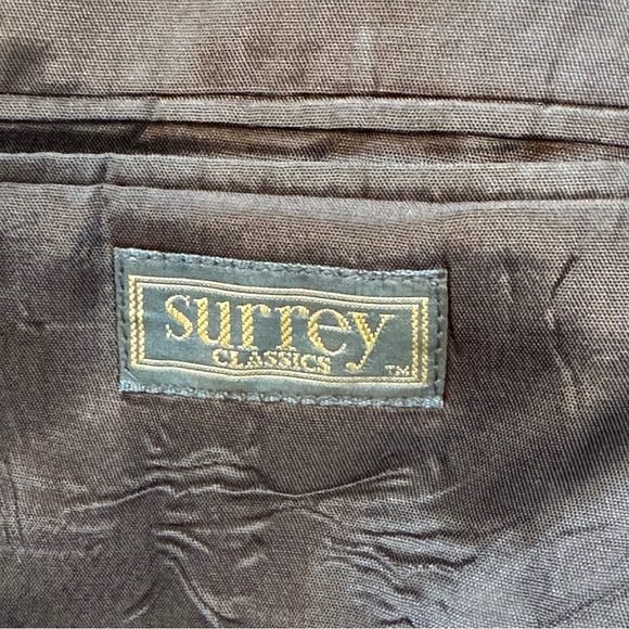 Vintage Blue Wool Blend Sport Coat with Notched Lapels - Picture 2 of 3